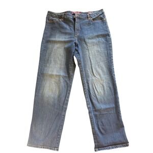 Gloria Vanderbilt Amanda 2.0 Women's Dark Blue Wash Size 18 Slim‎ Leg Jeans
